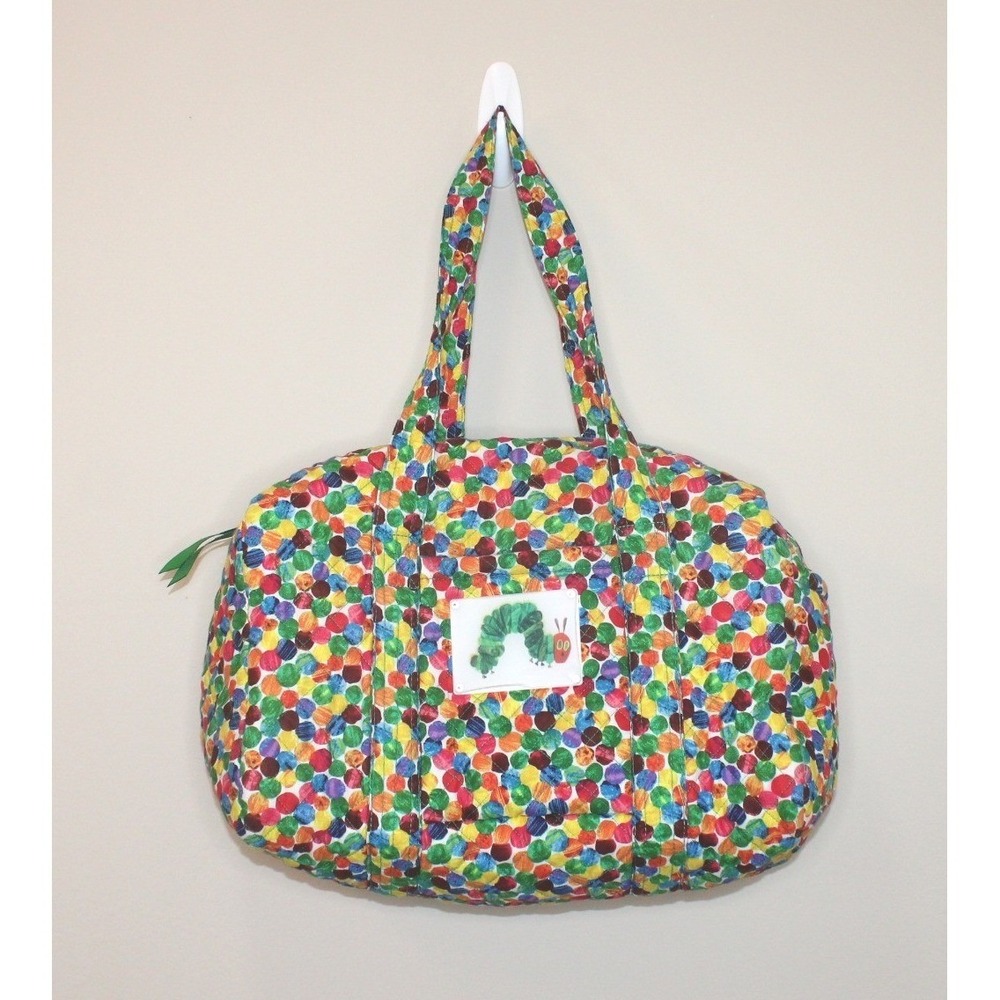 Quilted Koala The Very Hungry Caterpillar bag by Eric Carle duffel bag zip tote